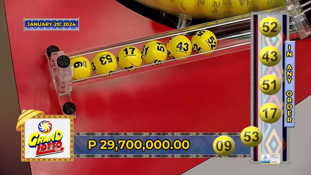 January 29 2024 6/55 Lotto Result 9 PM Draw Click Image for Complete Lotto Result