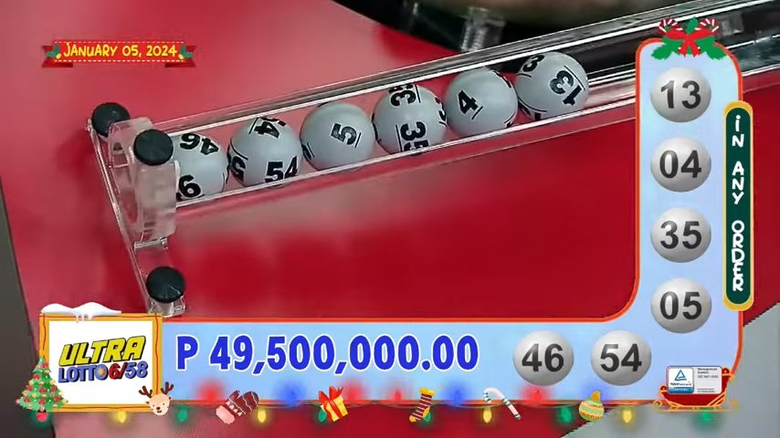 January 5, 2024 6/58 Lotto Result 9 PM Draw