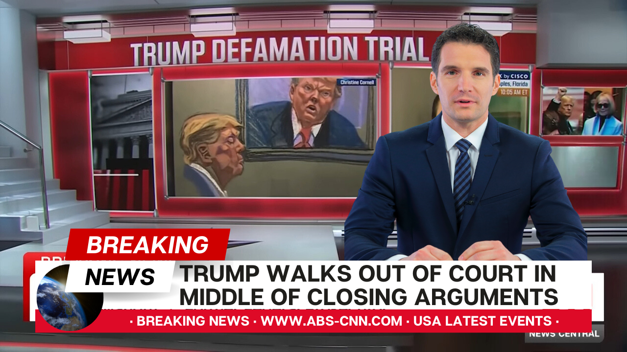Trump walks out of court in middle of closing arguments