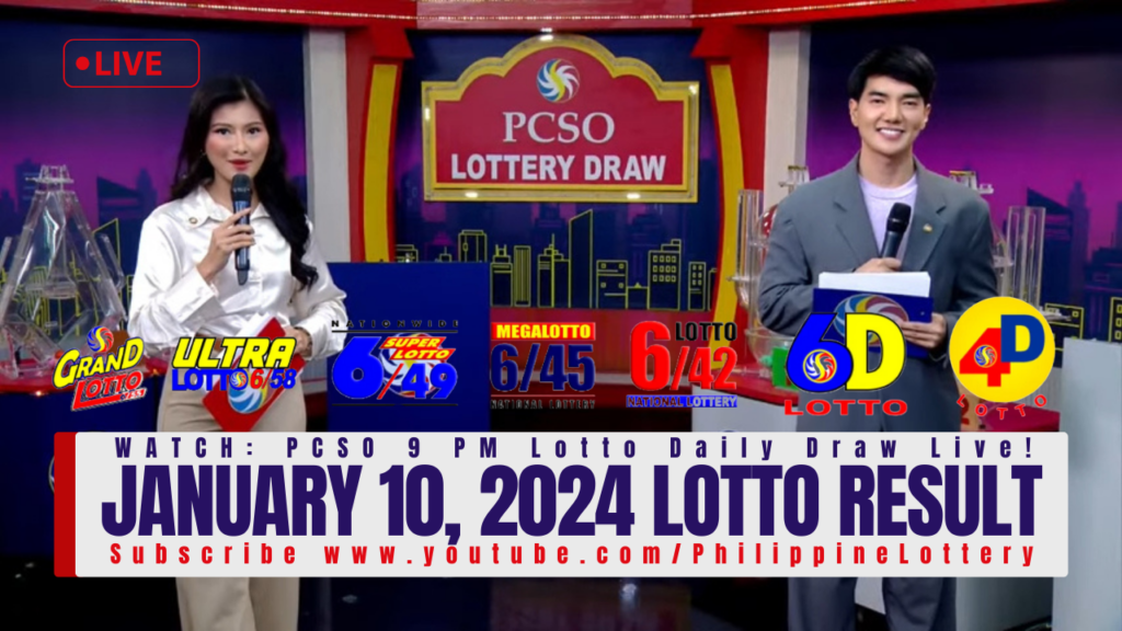 January 10, 2024 Lotto Result
