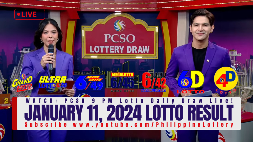 January 11, 2024 Lotto Result