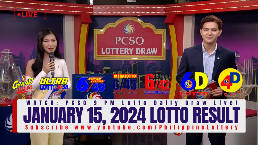 January 15, 2024 Lotto Result