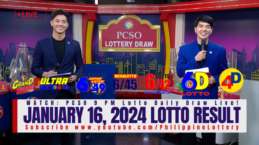 January 16, 2024 Lotto Result