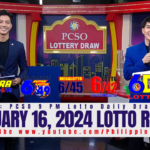 January 16, 2024 Lotto Result