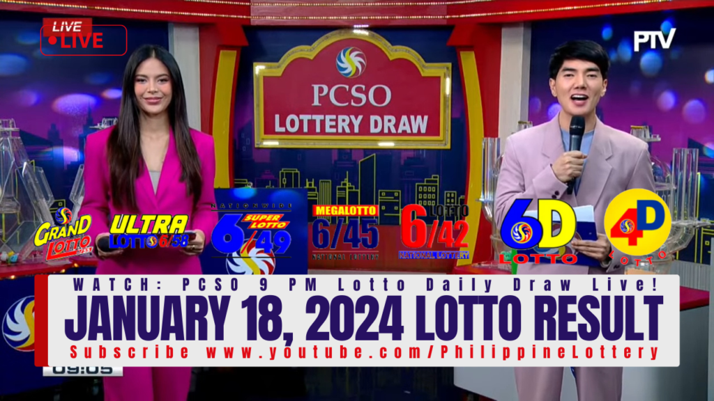 January 18, 2024 Lotto Result