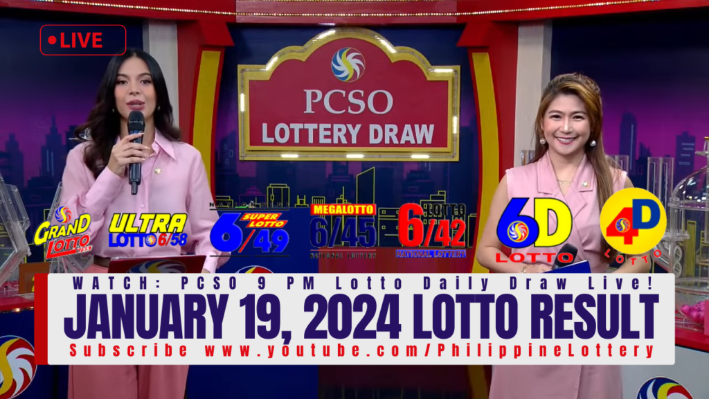 January 19, 2024 Lotto Result
