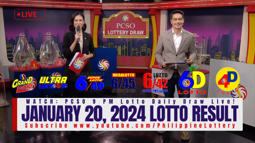 January 20, 2024 Lotto Result