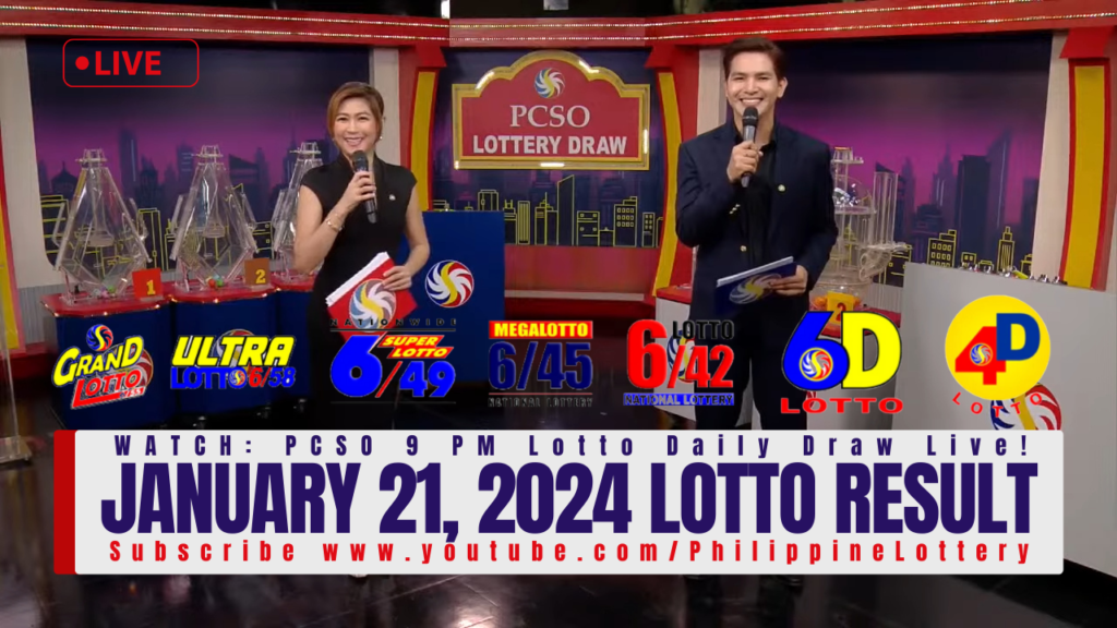 January 21, 2024 Lotto Result