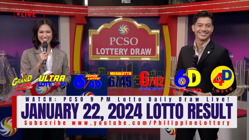 January 22, 2024 Lotto Result