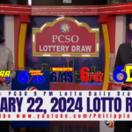 January 22, 2024 Lotto Result