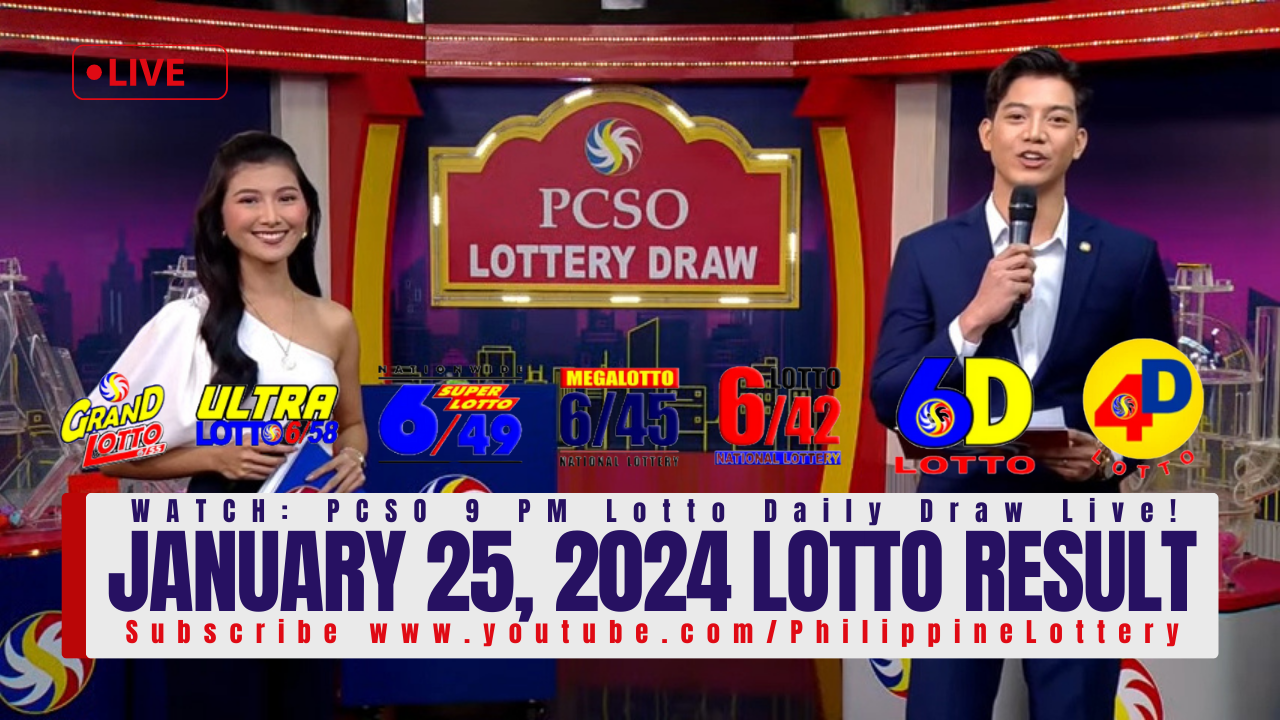 January 25, 2024 Lotto Result