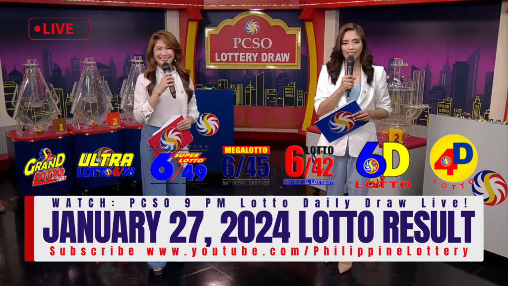 January 27, 2024 Lotto Result