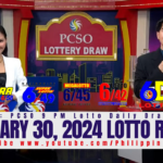 January 30, 2024 Lotto Result 6/58 6/49 6/42 6D 3D 2D