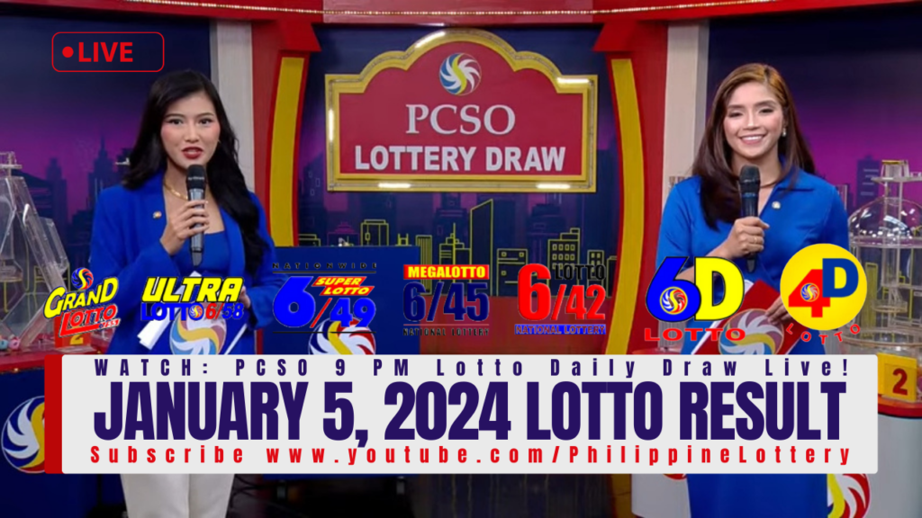 January 5, 2024 Lotto Result
