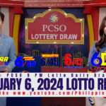 January 6, 2024 Lotto Result 6/55 6/42 6D 3D 2D