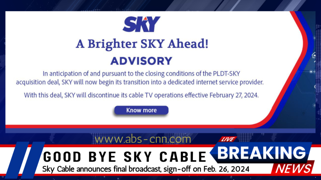 Sky Cable Closure: The End of an Era
