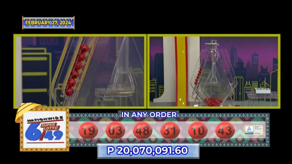 February 27 2024 6/49 Lotto Result 9 PM Draw Click Image for Complete Lotto Result