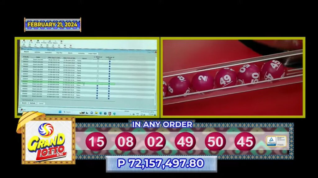 February 21 2024 6/55 Lotto Result 9 PM Draw Click Image for Complete Lotto Result