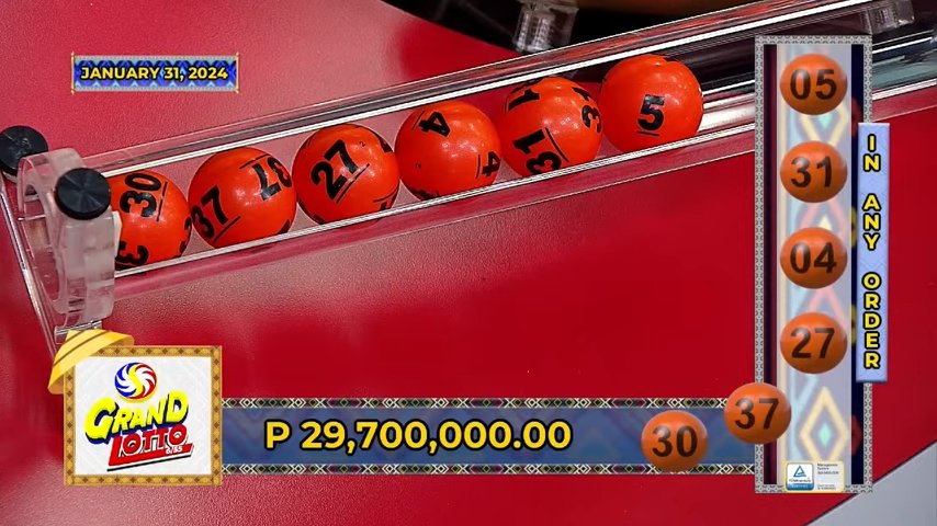 January 31 2024 6/55 Lotto Result 9 PM Draw Click Image for Complete Lotto Result