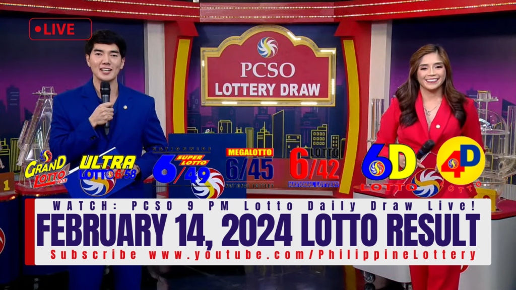 February 14 2024 Lotto Result 6/55 6/45 4D 3D 2D