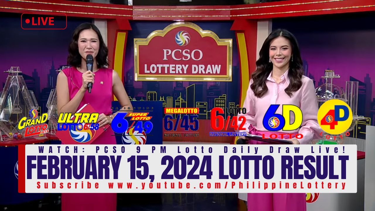 February 15 2024 Lotto Result 6/49 6/42 6D 3D 2D