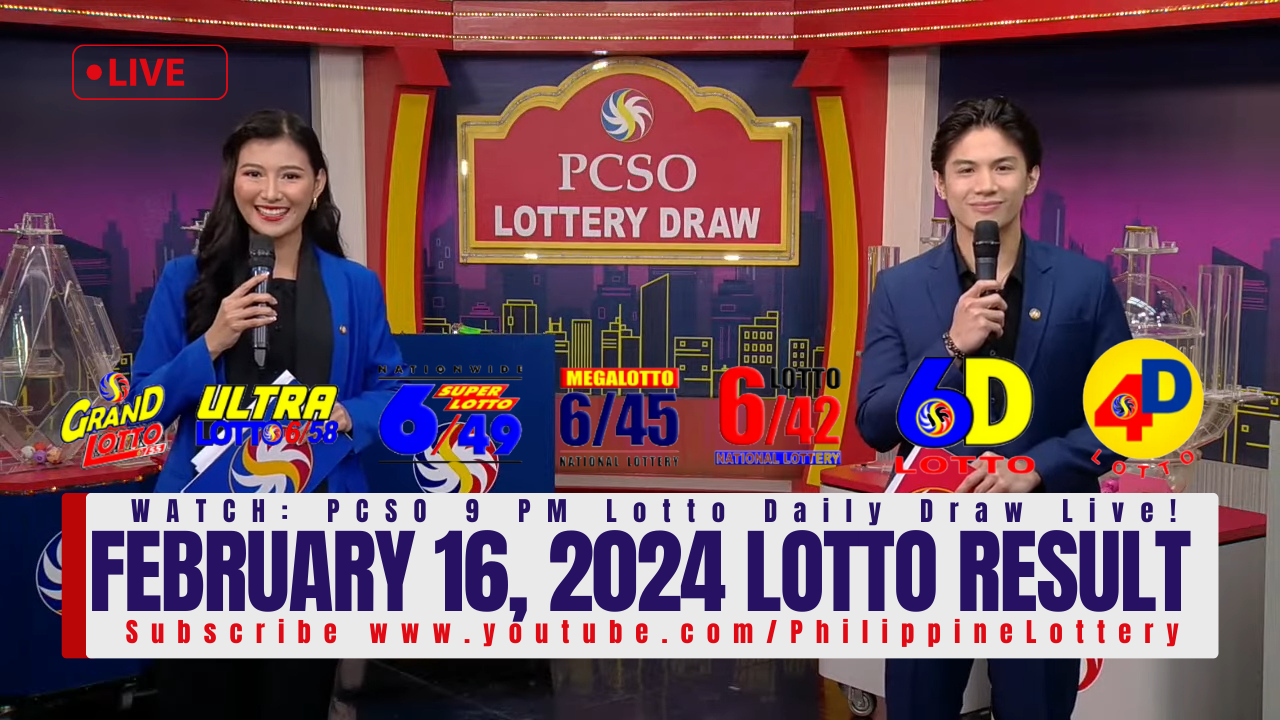 February 16 2024 Lotto Result 6/58 6/45 4D 3D 2D