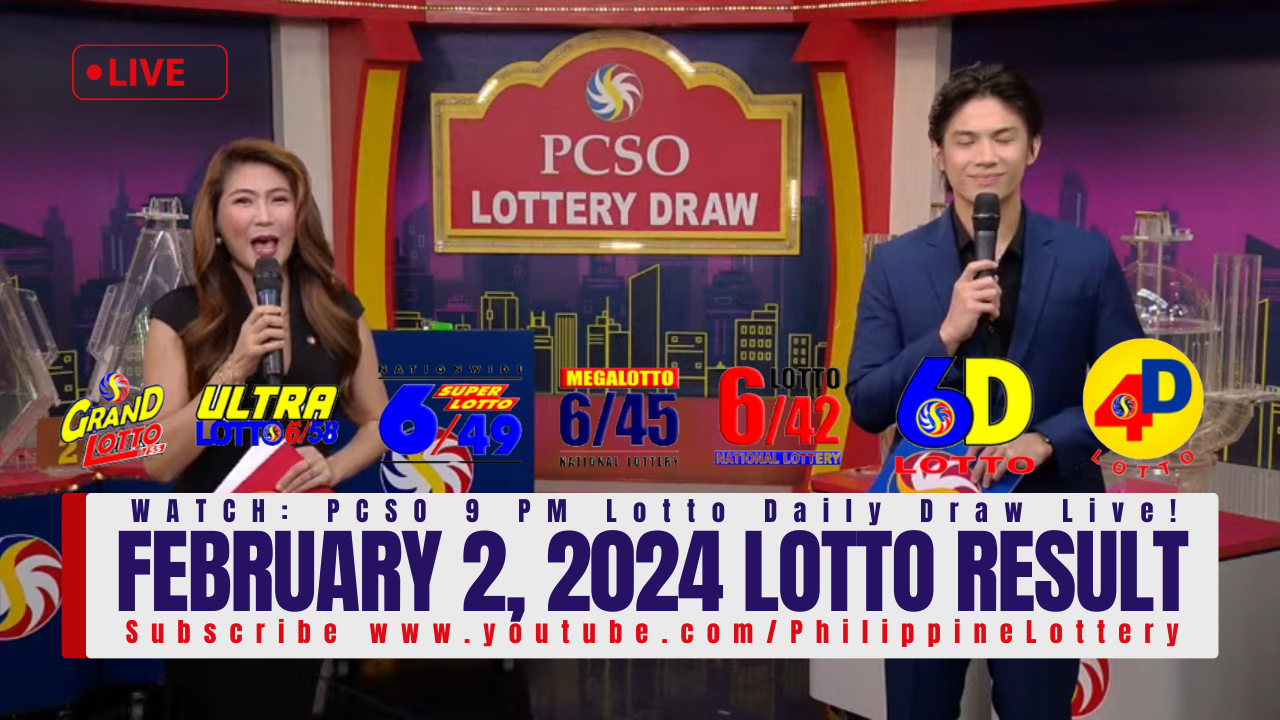 February 2 2024 Lotto Result 6/58 6/45 4D 3D 2D