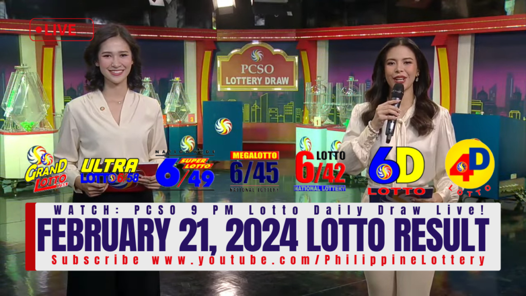 February 21 2024 Lotto Result 6/55 6/45 4D 3D 2D