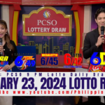 February 23 2024 Lotto Result 6/58 6/45 4D 3D 2D