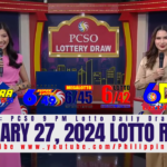 February 27 2024 Lotto Result Today 6/58 6/49 6/42 6D 3D 2D