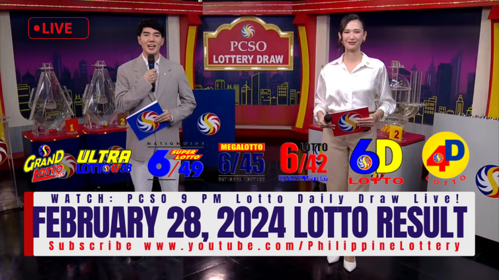 February 28 2024 Lotto Result 6/55 6/45 4D 3D 2D