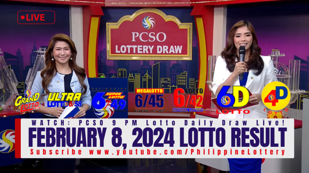 February 8 2024 Lotto Result 6/49 6/42 6D 3D 2D