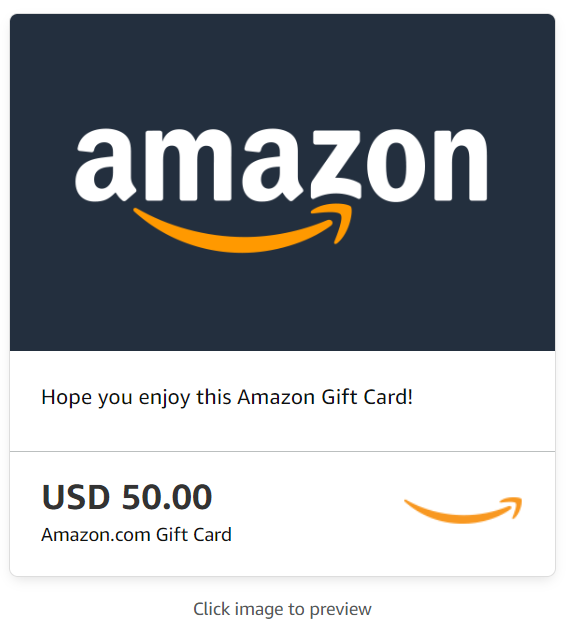 Gift Card can only be used to purchase eligible goods and services available on Amazon.com