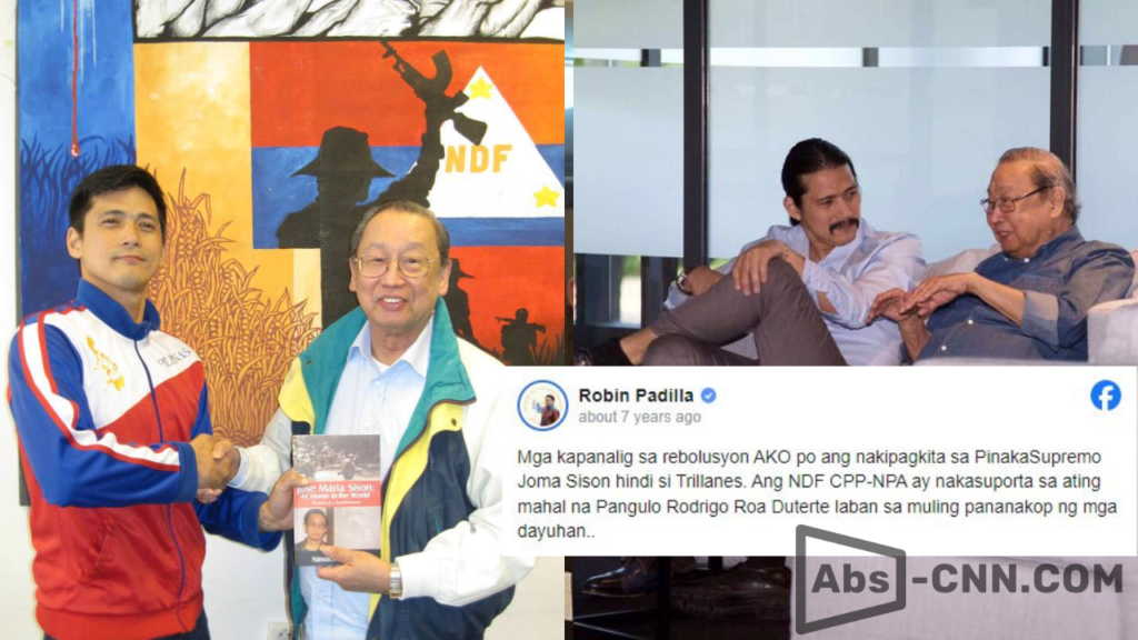 The Meeting of Robin Padilla and CPP-NPA Founder Jose Maria Sison