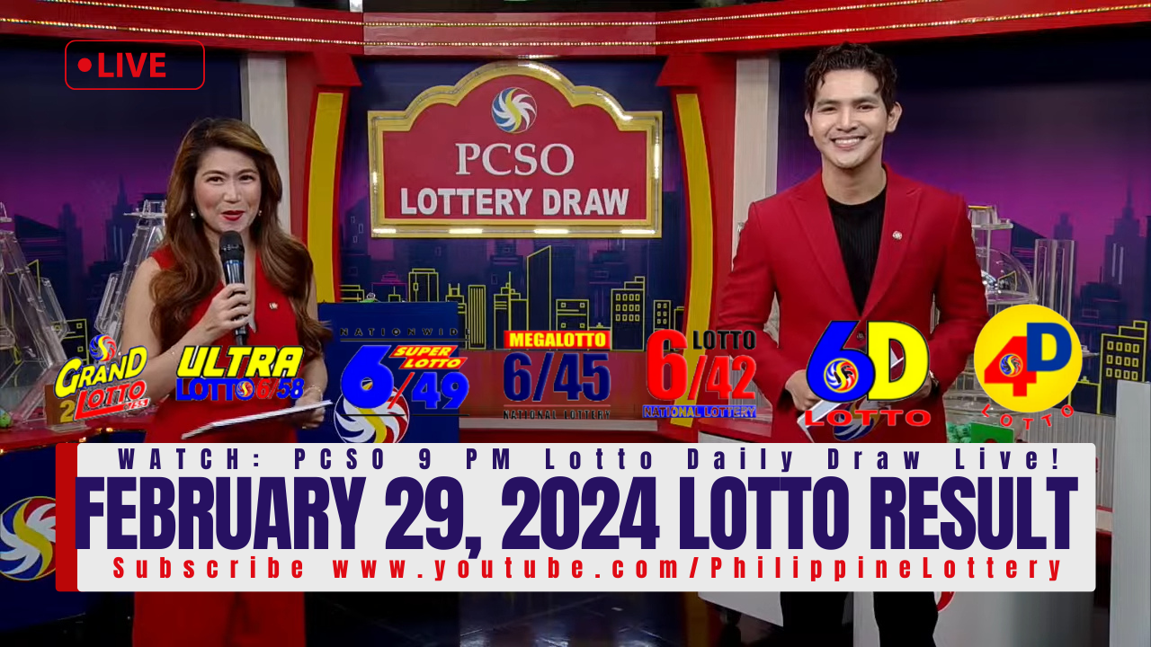 February 29 2024 Lotto Result 6/49 6/42 6D 3D 2D