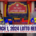 March 1 2024 Lotto Result 6/58 6/45 4D 3D 2D