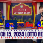 March 15 2024 Lotto Result 6/58 6/45 4D 3D 2D