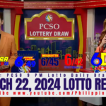 March 22 2024 Lotto Result 6/58 6/45 4D 3D 2D
