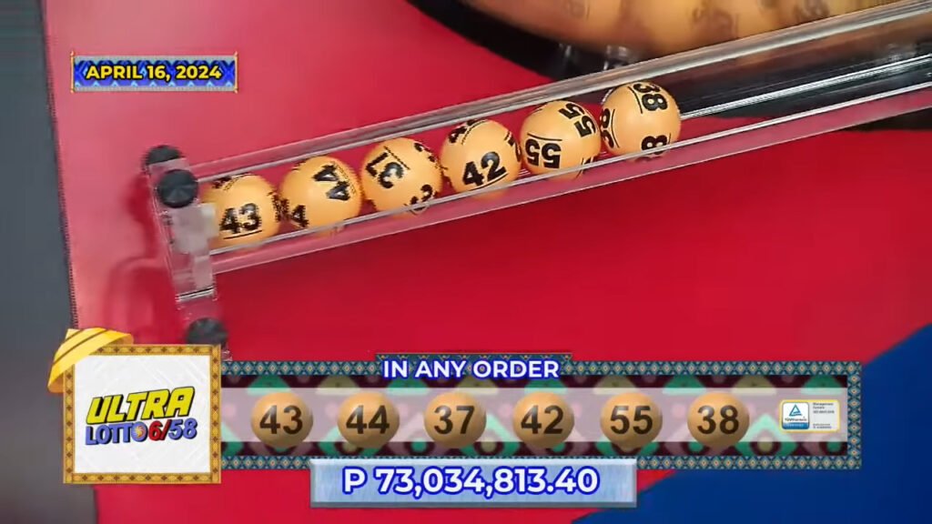 April 16 2024 6/58 Lotto Result 9 PM Draw Click Image for Complete Lotto Result
