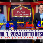 April 1 2024 Lotto Result Today 6/55 6/45 4D 3D 2D