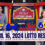 April 16 2024 Lotto Result Today 6/58 6/49 6/42 6D 3D 2D