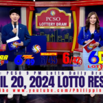 April 20 2024 Lotto Result Today 6/55 6/42 6D 3D 2D