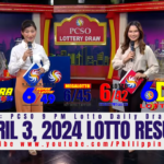 April 3 2024 Lotto Result Today 6/55 6/45 4D 3D 2D